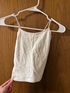 American Eagle Outfitters Cream Spaghetti Strap Tank